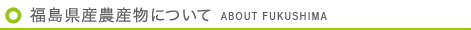 福島県産農産物について