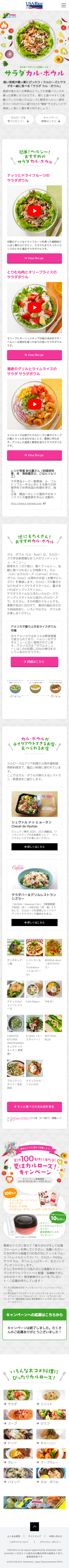 USAライス連合会様　キャンペーンサイト③