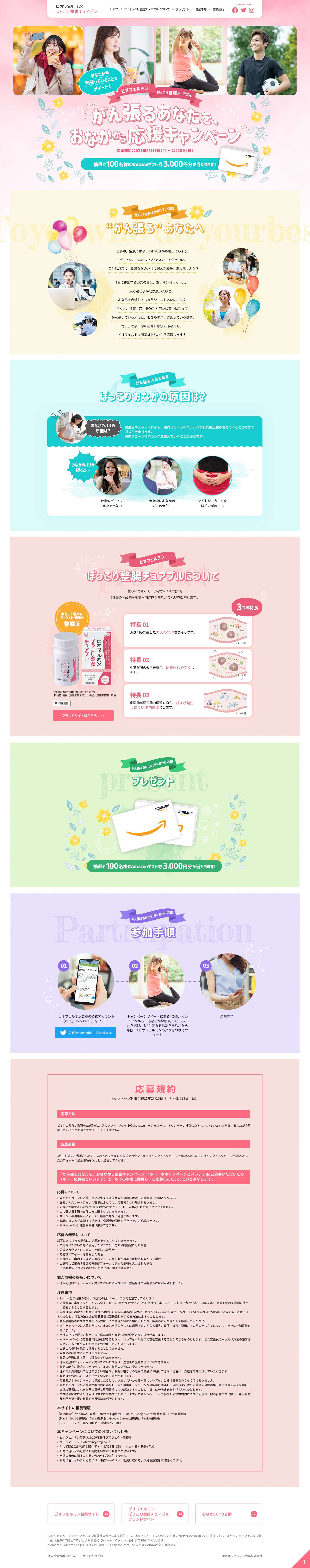 ビオフェルミン製薬様 キャンペーンページ②