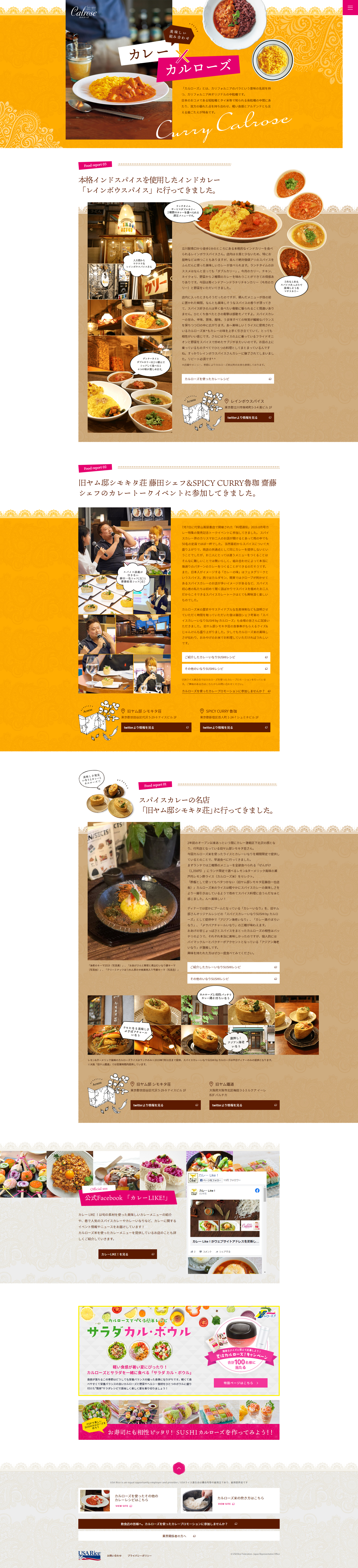 USAライス連合会様 キャンペーンサイト①