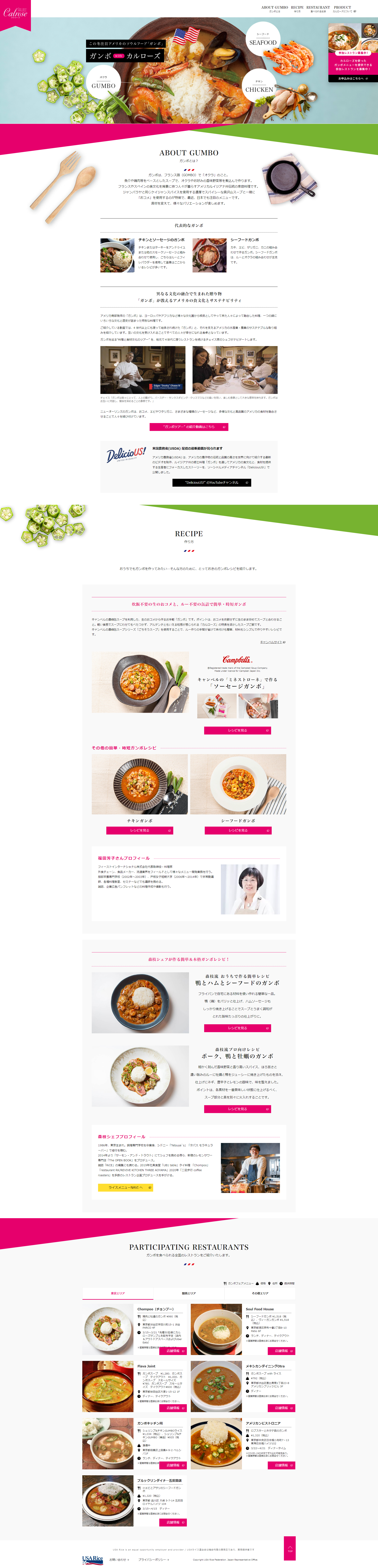 USAライス連合会様 キャンペーンサイト②