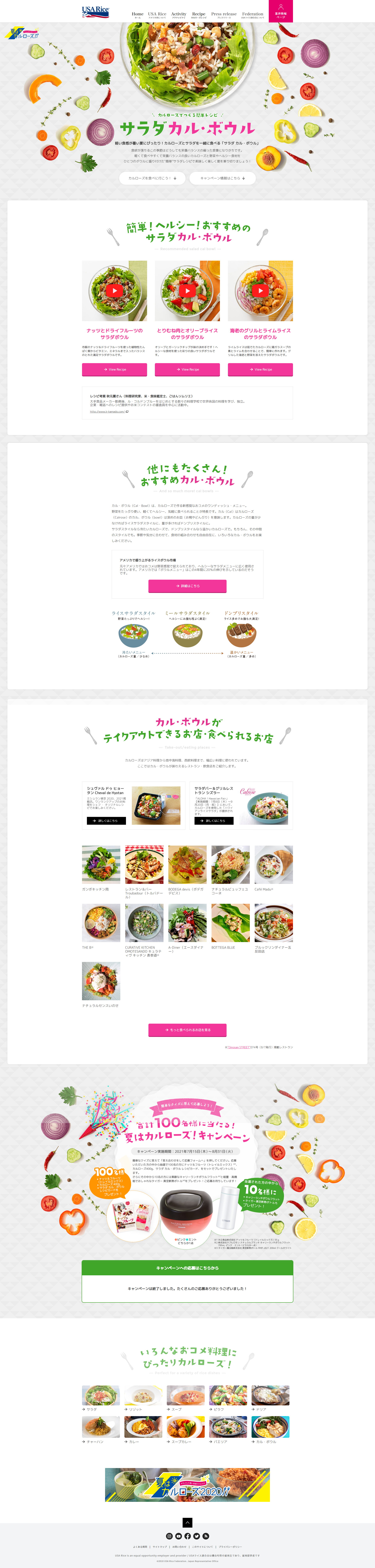 USAライス連合会様 キャンペーンサイト③